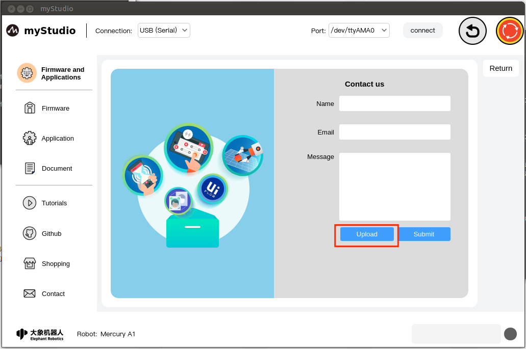 Email upload