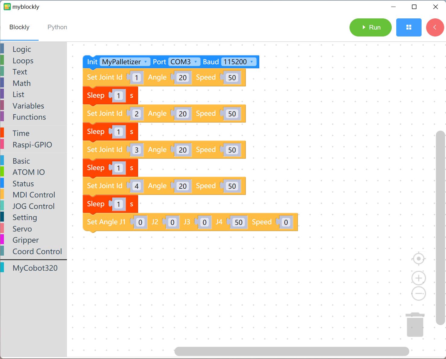6.5.4 Control single joint motion · GitBook